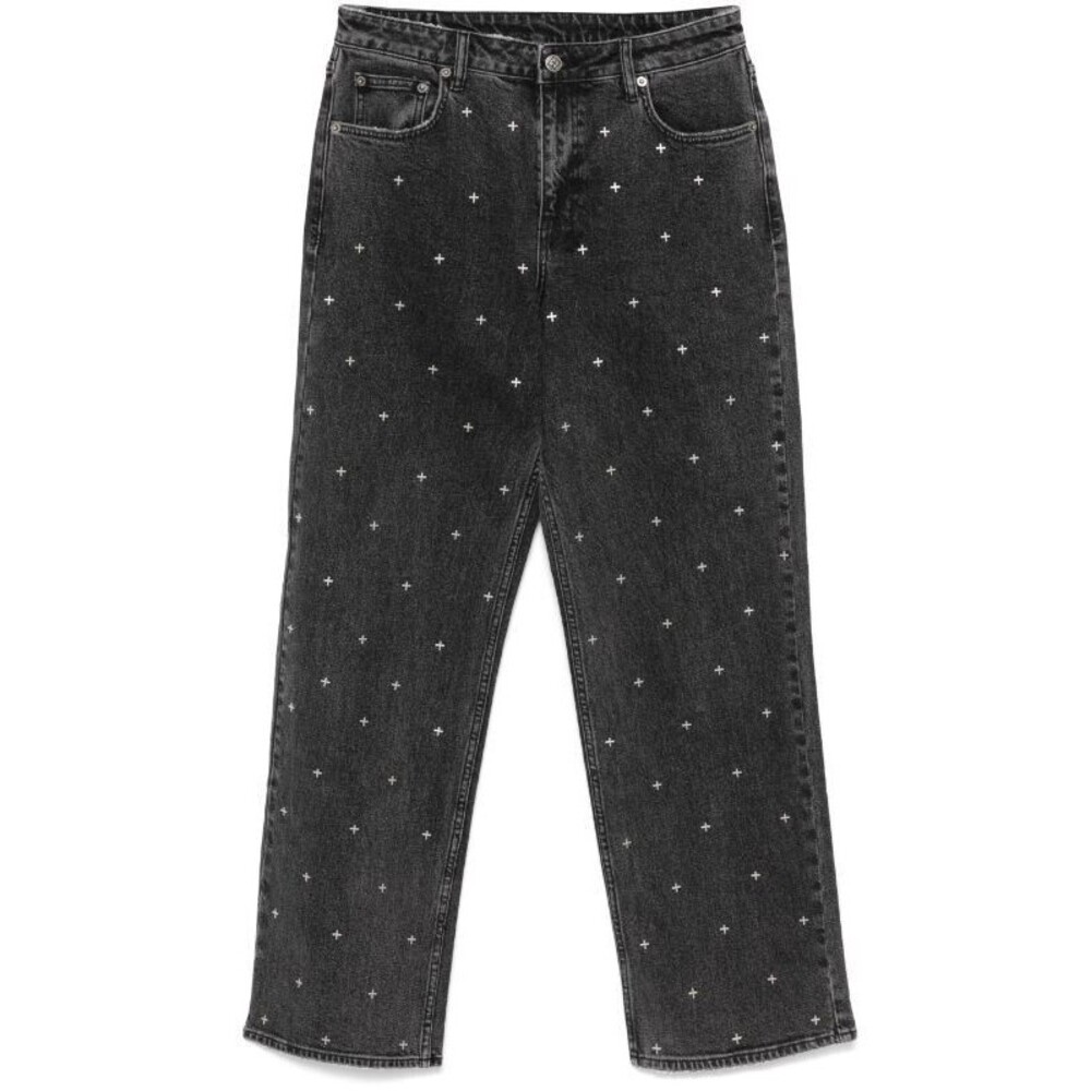 $280 KSUBI Low Rider Lovestruck Charm Studded Jeans Pants NEW WITH TAGS Size 28